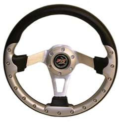 Show details for 12.5" Sport steering wheel kit with chrome adapter, silver Picture of 12.5" Sport steering wheel kit with chrome adapter, silver