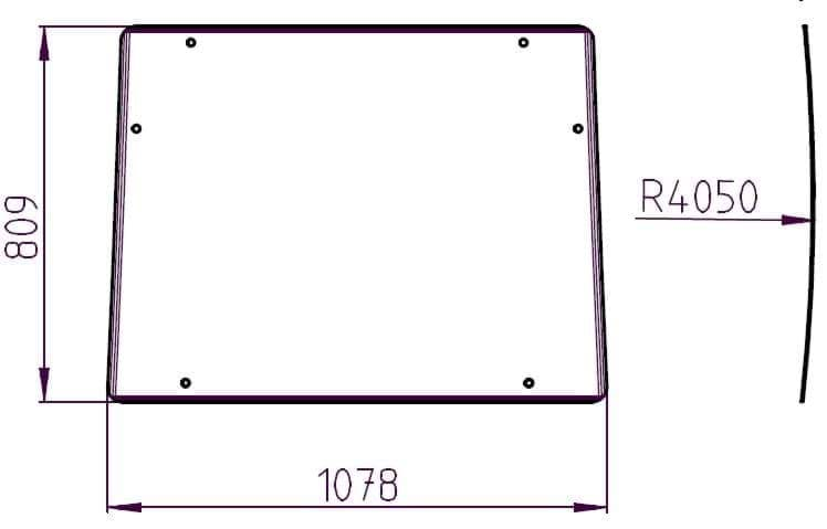 Picture of [OT] Glass Front Wind Shield For The Wx 132 Mauser Cabine