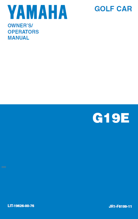 Picture of 2000 - Yamaha-G19E - OM - All Elec/Utility