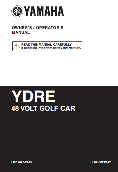 Picture of 2009 - Yamaha - YDRE - OM - All Elec/Utility