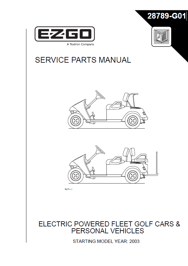 Picture of 2003 – E-Z-GO - SM - All elec/utility