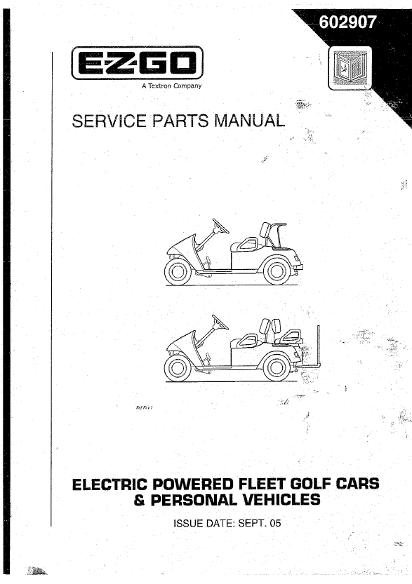 Picture of 2005 - Current Parts Manual For Txt Fleet Vehicles