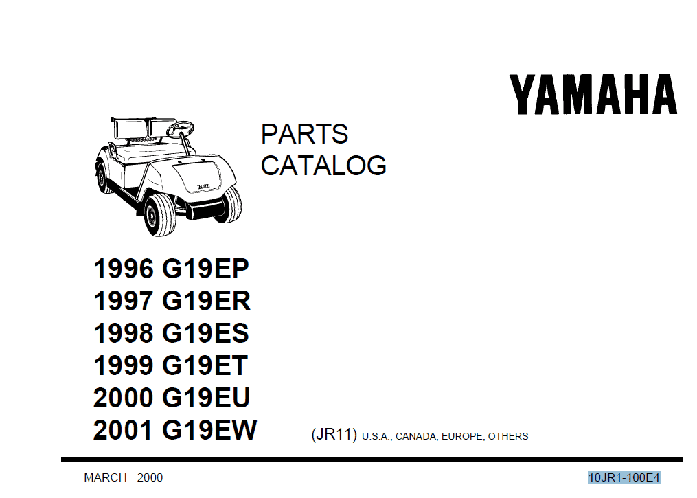 Picture of 2001 - Yamaha - G19EW - PC - All elec/utility