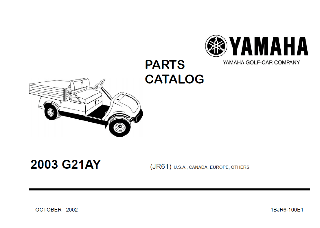 Picture of 2003 - Yamaha - UTILITY - G21AY - JR61- PC -GAS