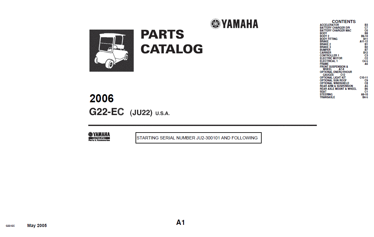 Picture of 2006 - Yamaha - UTILITY - G22EC - PC - All elec/utility