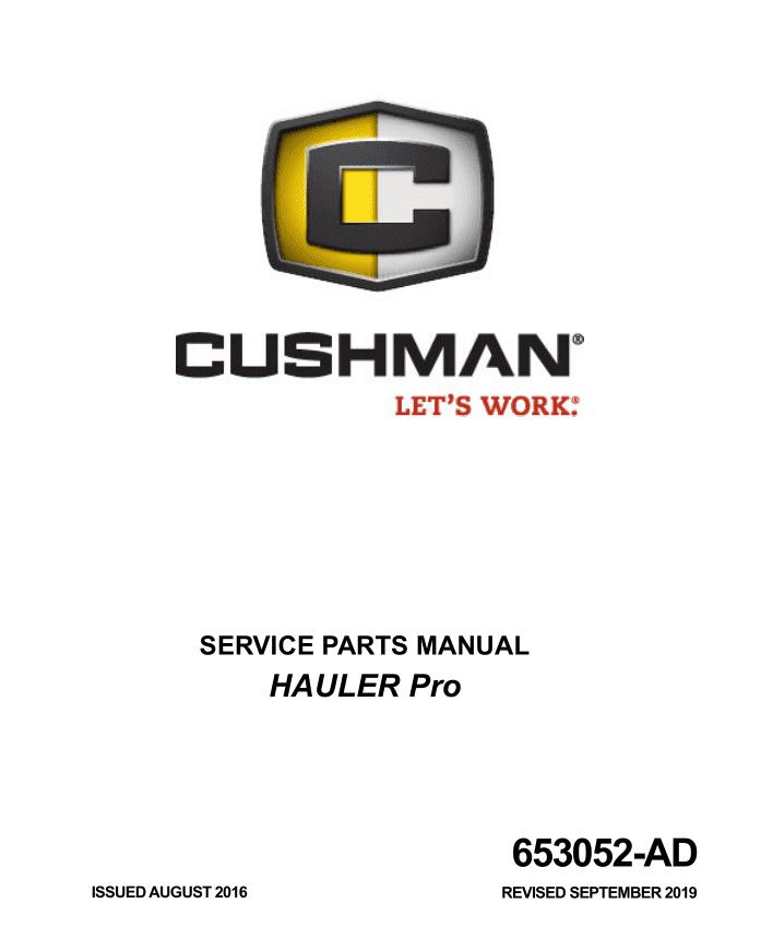 Picture of 2017 – CUSHMAN - HAULER pro  - SM - All elec/utility