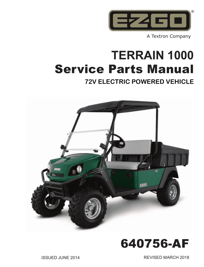 Picture of 2014 - E-Z-GO - TERRAIN 1000 - SM - All elec/utility